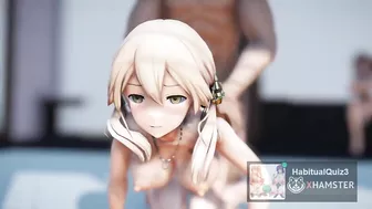 MMD r18 Prinz Eugen KanColle sexy Horny cum swallow 3d hentai