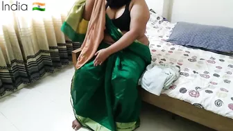 Tamil hot aunty doing laundry In Bed when neighbor guy saw her & fucked Big Ass - Desi Sex