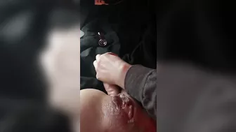 Close up wet tight cunt anal