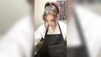 TEEN BUTCHER GETTING CAUGHT BY CUSTOMER