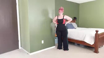 Striptease: My Milkshake brings all the boys to the yard, Jiggling her fat ass and showing off her big belly V193