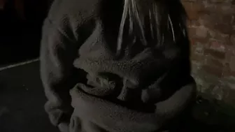 Walking round the streets with cum whilst pissing