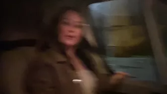 Walking round the streets with cum whilst pissing