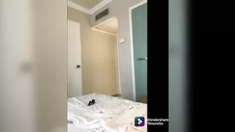 Step mom shares hotel room with her step son she says and he impregnats her