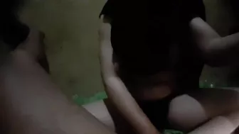 Handjob Ass hole finger with Milf hijab