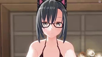 3D HENTAI Neko girl gave it in the ass