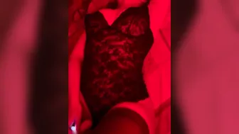 Horny slut's crazy clitoral orgasm