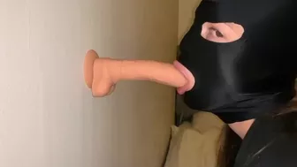 Blowjob on my dildo