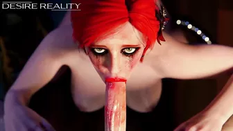 Triss Merigold The best Blowjob from The Hottest Sorceress (The Witcher XXX) (3D HENTAI PORN, Blowjob) by Desire Reality