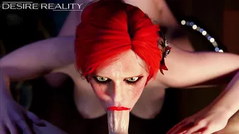 Triss Merigold The best Blowjob from The Hottest Sorceress (The Witcher XXX) (3D HENTAI PORN, Blowjob) by Desire Reality