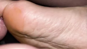 Late night cock rub between the toes (By Jossie Fox)