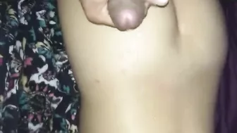 Cumming on her back and sexy ass