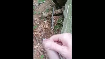 Public Cumshot in the Forest