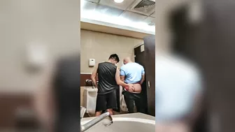 Sucking A Tasty Cock To A Sportsman In The Bathrooms Of The Restaurant #Cruising #Public