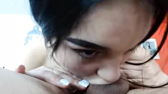 deep blowjob from a hpta bitch with a beautiful face