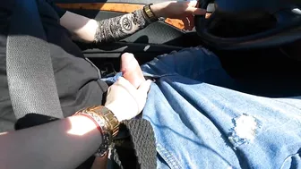 I made Him CUM While He Driving CUMSHOT And Nice Feeling !!