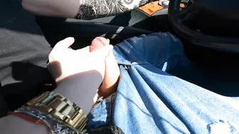 I made Him CUM While He Driving CUMSHOT And Nice Feeling !!