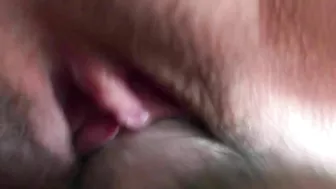 Super Quick Sex. Fucking a Tight Vagina. Cum Inside. Creampie. Close-up.