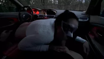 Boyfriend wanted to cum so I pulled over and made HIM CUM IN MY THROAT