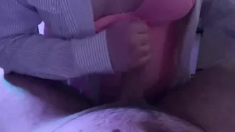 I cum in her mouth from a sweet blowjob