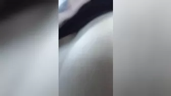 Latina backseat creampie