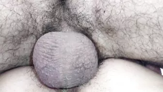 He breaks my ass hard in close up and cums inside it - Amateur couple - Anal creampie - Loud orgasm