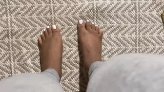 White Toes on Ebony Feet