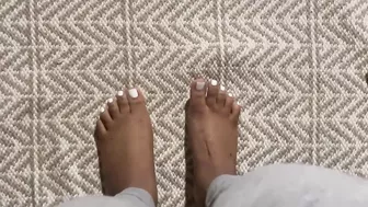 White Toes on Ebony Feet