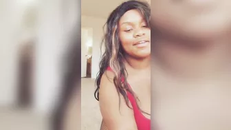 SEXY CARIBBEAN BBW REDBONE TWERKS HER FAT NATURAL ASS IN FISHNETS