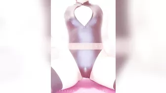 Waist swing nipple masturbation with lewd leotard