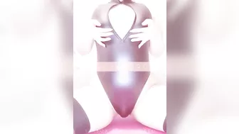 Waist swing nipple masturbation with lewd leotard