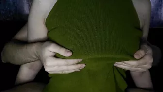 My touch excites her so much that she wants to get out of my hands // Massage orgasm // Moaning