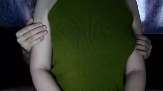 My touch excites her so much that she wants to get out of my hands // Massage orgasm // Moaning