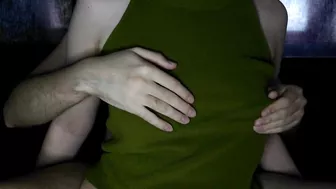 My touch excites her so much that she wants to get out of my hands // Massage orgasm // Moaning