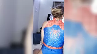 Cosplay - Big Booty SpiderGirl Riding BBC