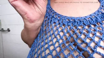 Sexy granny bbw granny sucking dildo