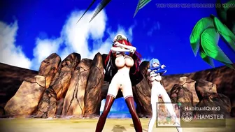 mmd r18 kancolle bitch commander Honolulu and St. Louis 3d hentai