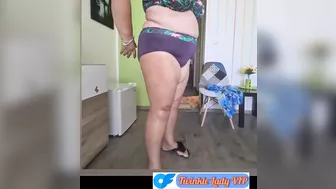 Fat Mature Granny Mom is getting fully naked. She takes a shower and the fat body is a big boner.