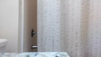 PinkMoonLust cleans out Butthole Asshole Anus For Chaturbate Live Show Hotel Bathroom Motel Shower