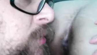 Tongue Inside the Big Ass - I stuck my tongue up my wife's ass - real amateur homemade