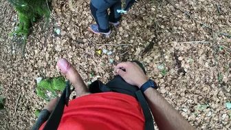 Suck and fuck in forest