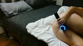 Using massage gun in my tight asshole