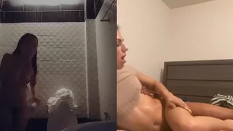 Sexy hot Latina trans hung black daddy dick (full video on Onlyfan mine @bluehaze200 hers @monse_eva