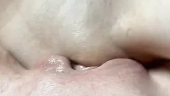 Lesbian pussy scissoring close up