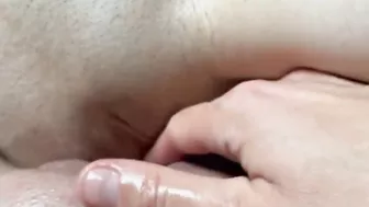 Lesbian pussy scissoring close up