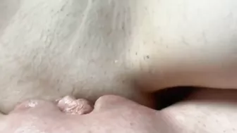 Lesbian pussy scissoring close up