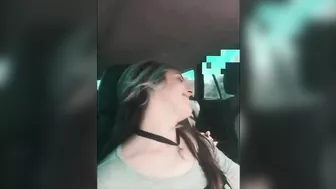 I suck horny cock in the car