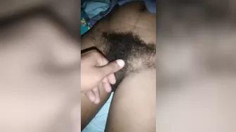 My wife's hairy pussy