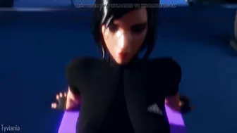 Cumming All Over Pharahs Perfect Abs