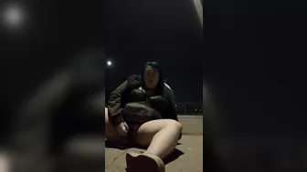 Bbw Solo Outdoor Public Vibrator Cum